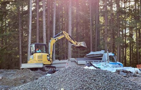 dunbar excavation excavator dump truck