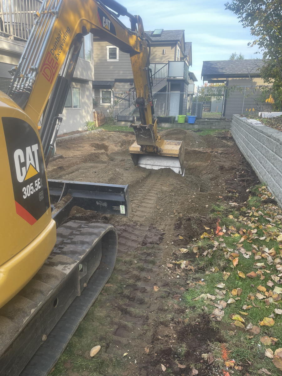 excavation backyard